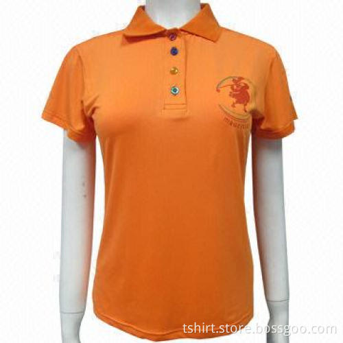 Women printed polo t shirts